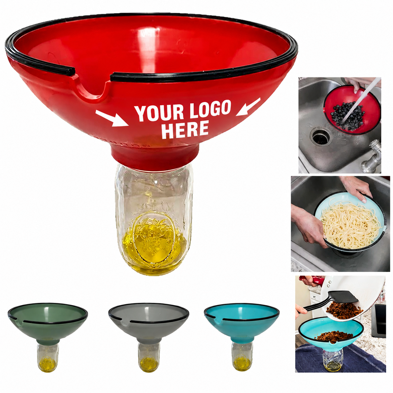 Premium ABS Silicone Grease Drainage Strainer Bowl