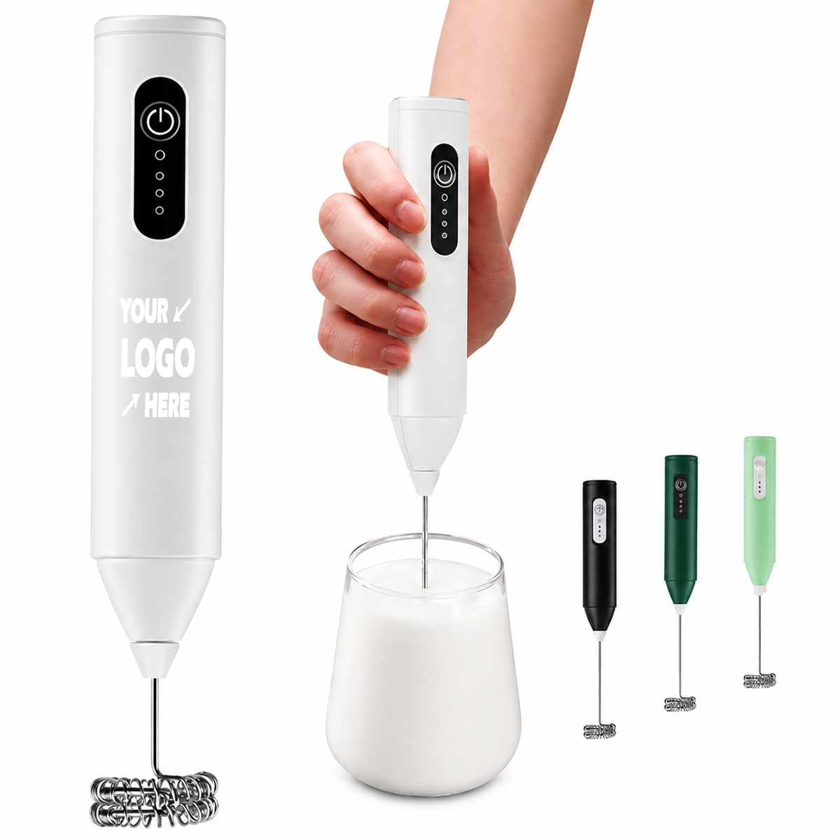 Rechargeable Electric Milk Frother Handheld Mixer