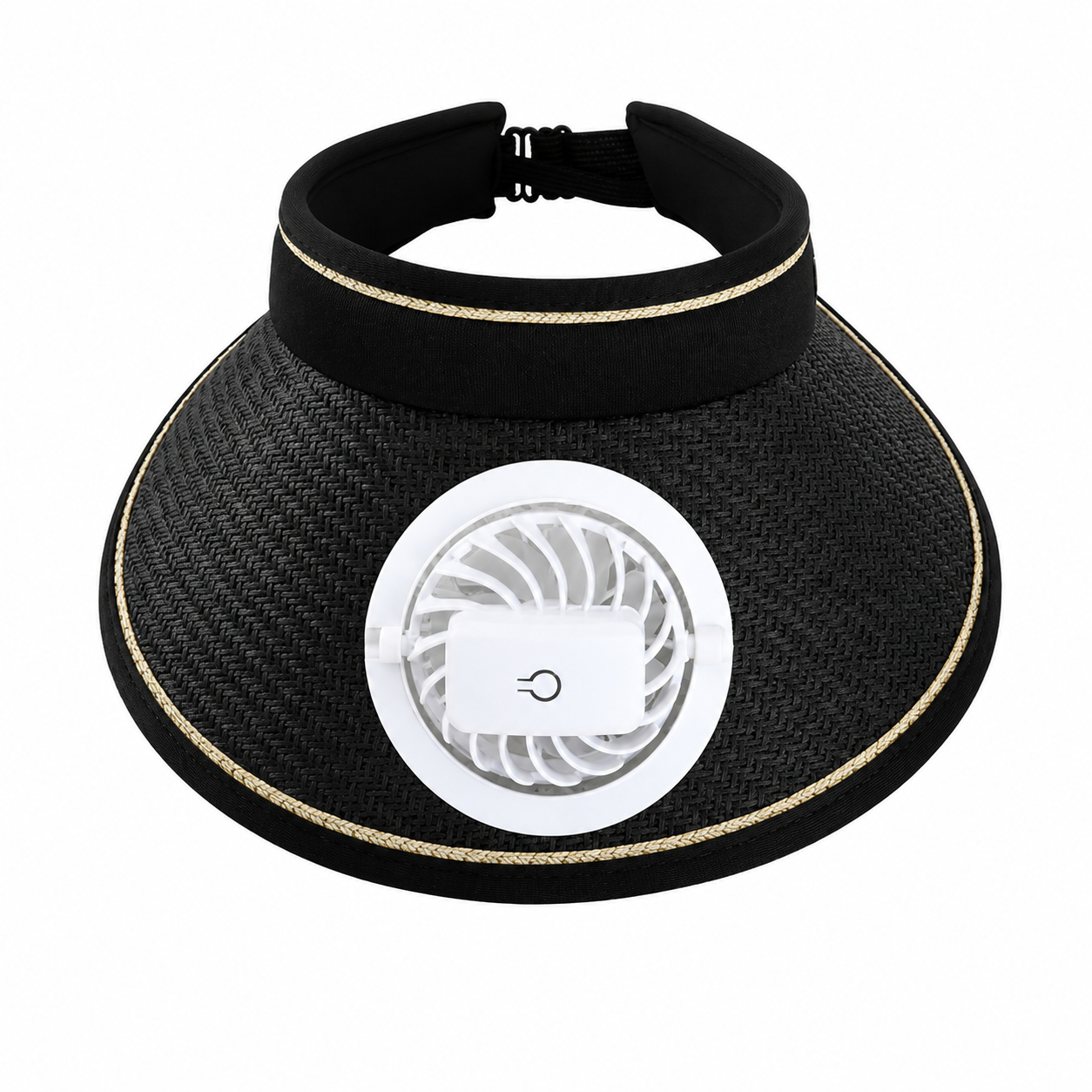 Rechargeable Fan Straw Sun Visor Hat