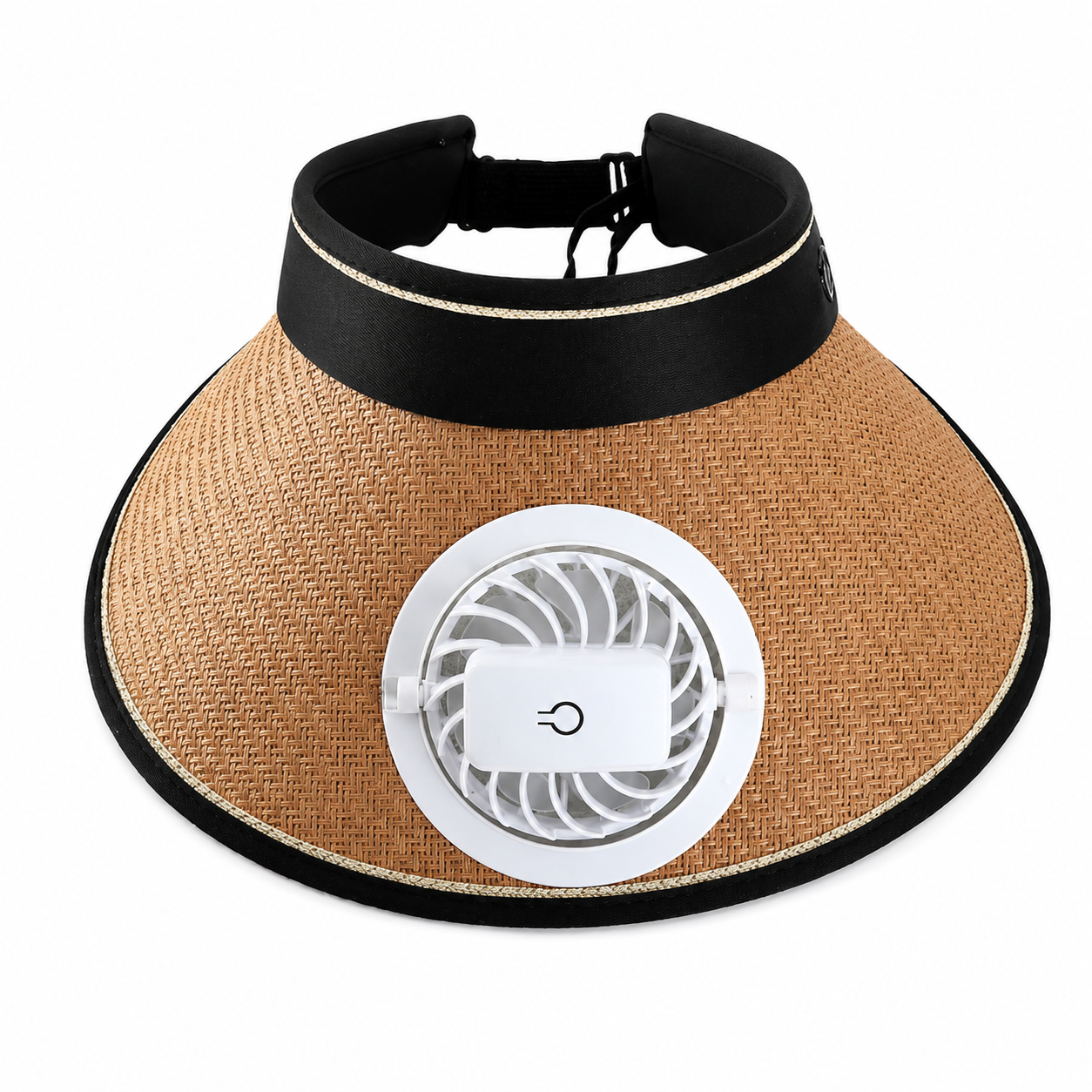 Rechargeable Fan Straw Sun Visor Hat