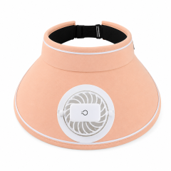 Rechargeable Fan Straw Sun Visor Hat