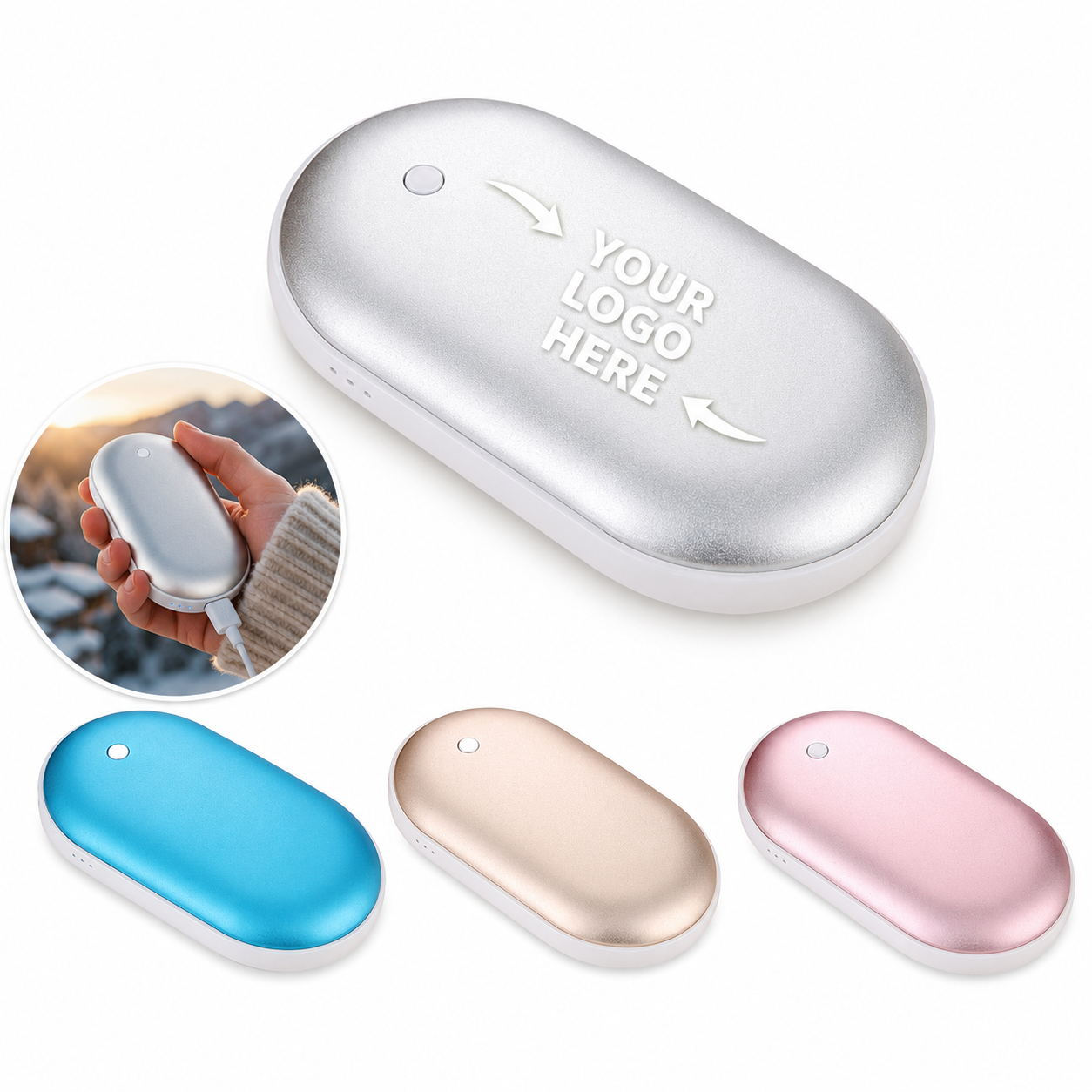 Rechargeable Hand Warmer Power Bank