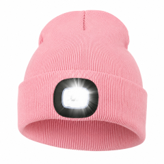 Rechargeable LED Knit Beanie Cap