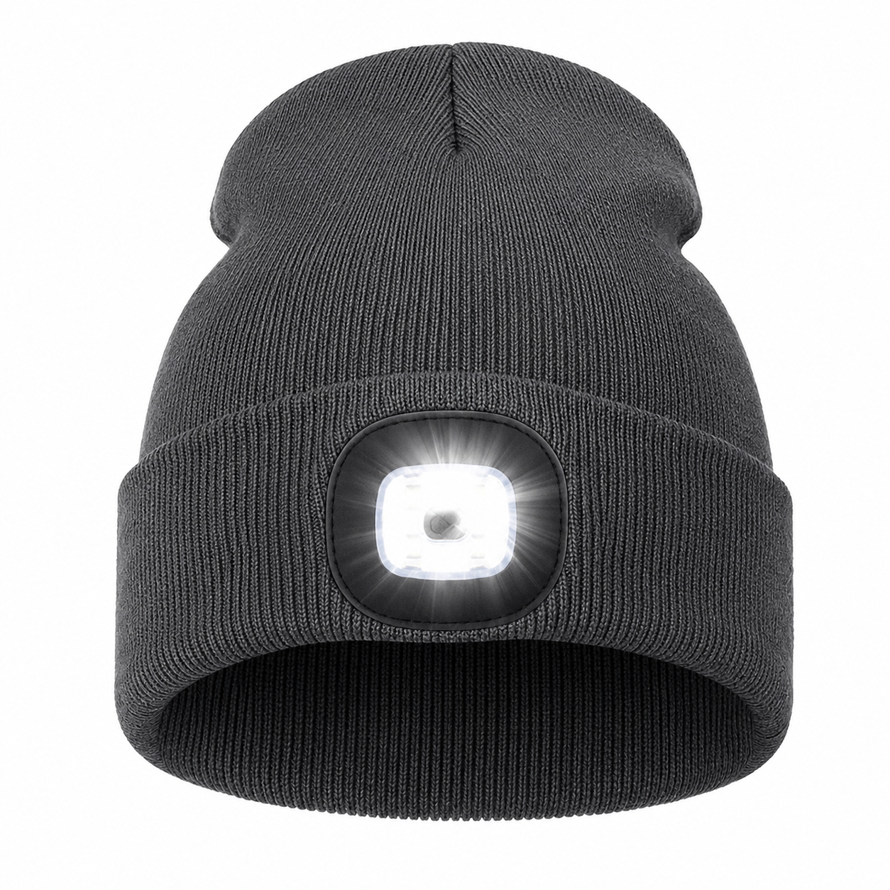 Rechargeable LED Knit Beanie Cap