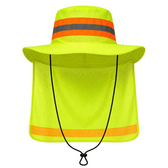 Reflective Strip Sunshade Bucket Hat