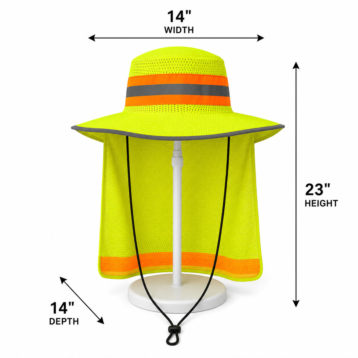 Reflective Strip Sunshade Bucket Hat