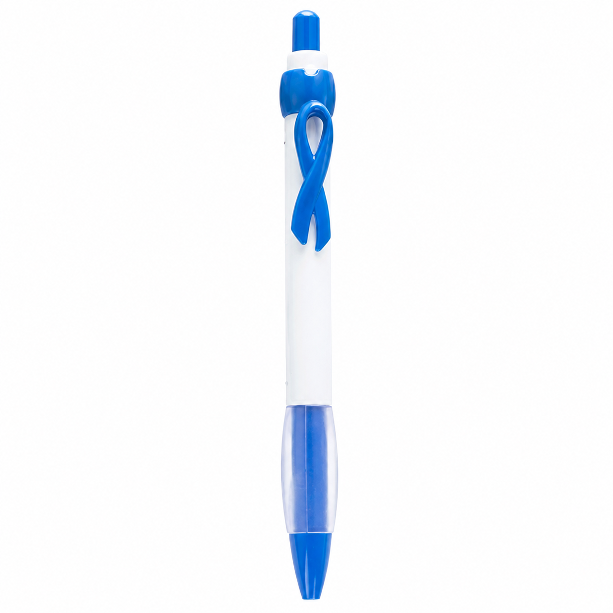 Retractable Awareness Ribbon Clip Ballpoint Pen