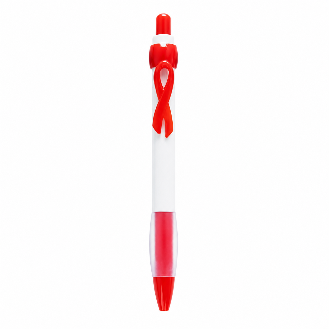 Retractable Awareness Ribbon Clip Ballpoint Pen