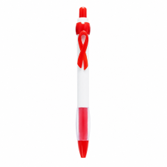 Retractable Awareness Ribbon Clip Ballpoint Pen