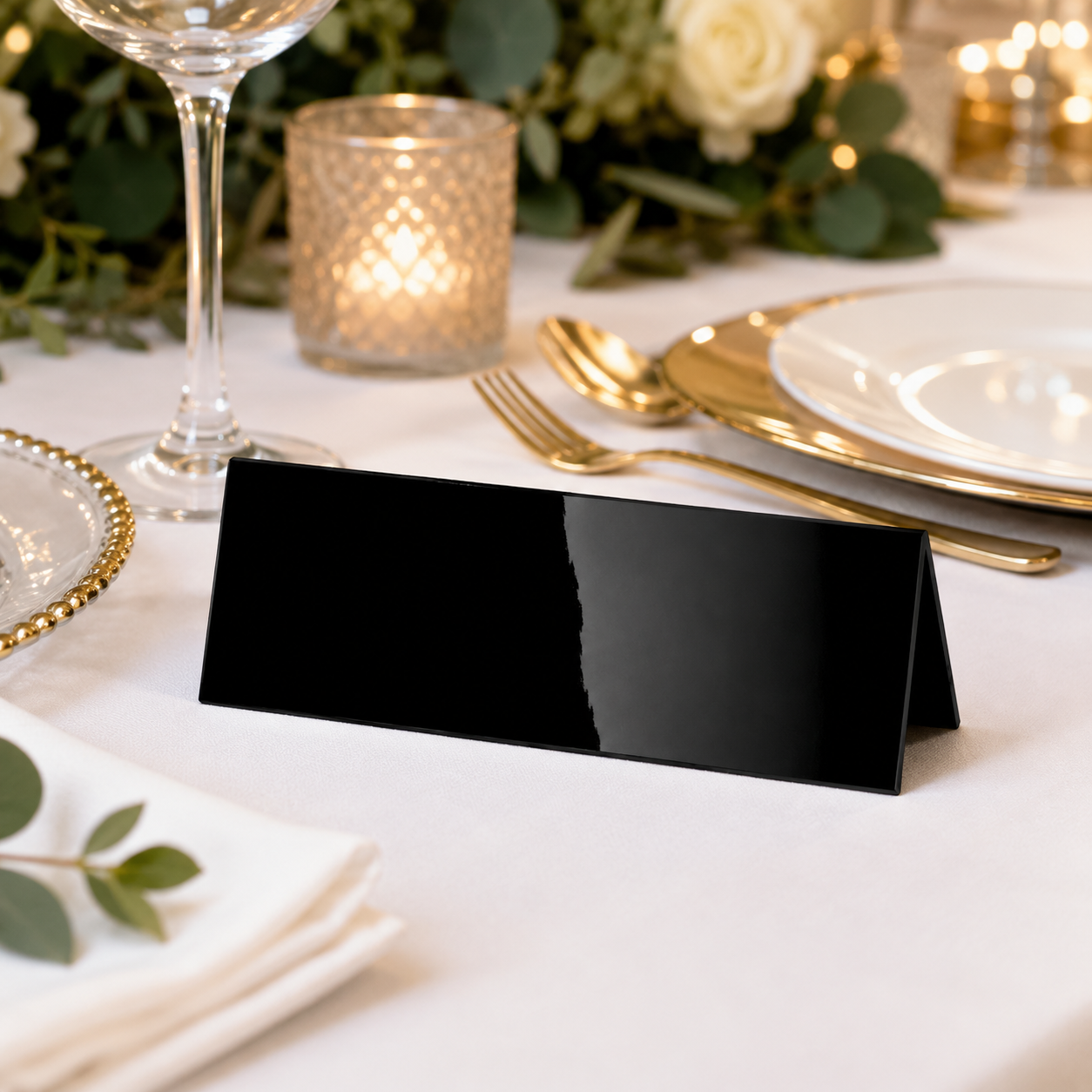 Reusable Acrylic Guest Reservation Place Cards