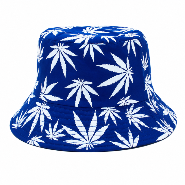 Reversible Maple Leaf Print Foldable Summer Bucket Hat