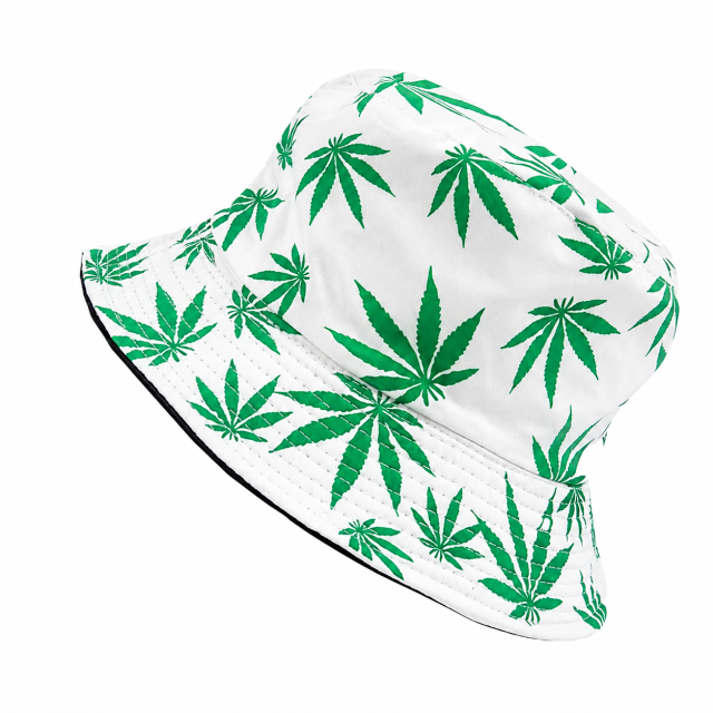 Reversible Maple Leaf Print Foldable Summer Bucket Hat
