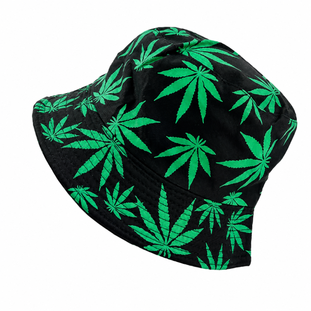 Reversible Maple Leaf Print Foldable Summer Bucket Hat