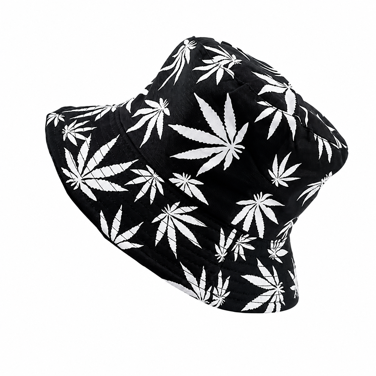 Reversible Maple Leaf Print Foldable Summer Bucket Hat
