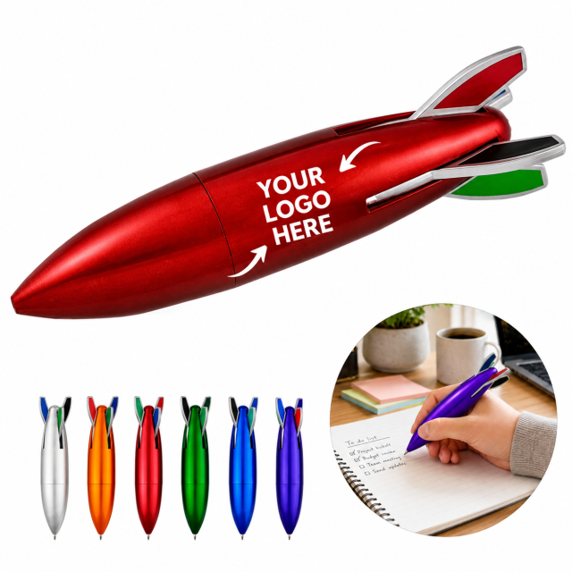 Rocket Design 4-Color Ballpoint Pen