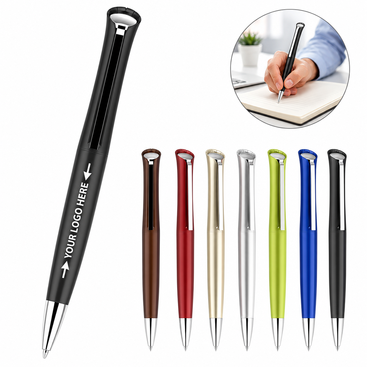 Rotating Twist Action Ballpoint Pen