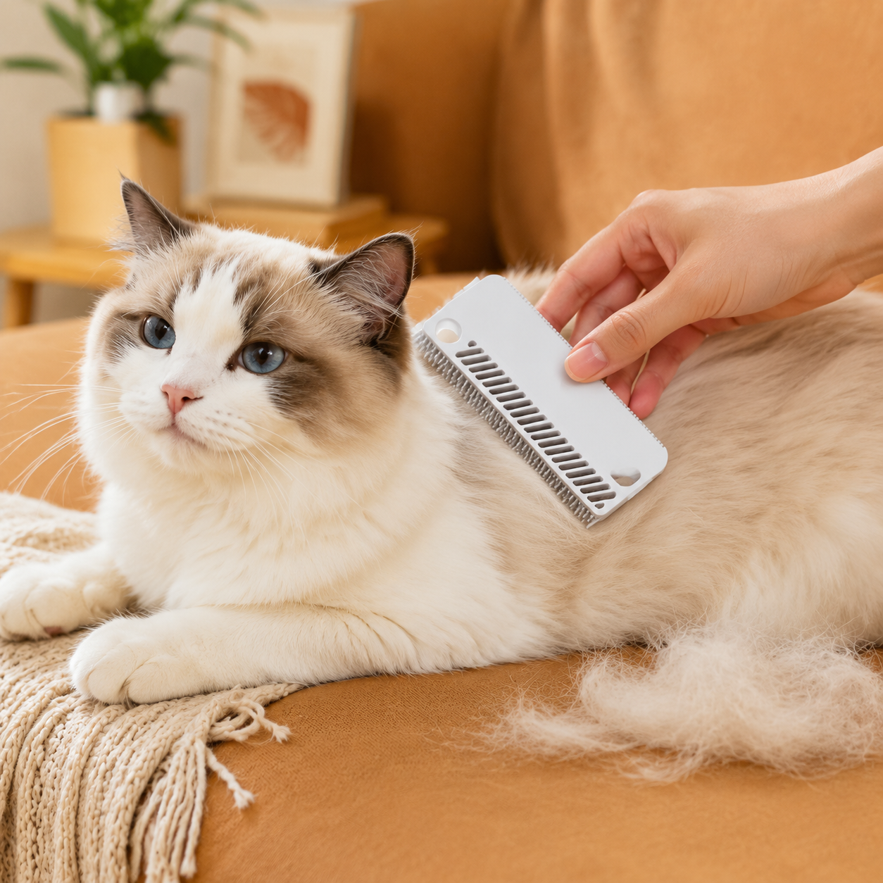 Silicone Pet Hair & Lint Remover Brush