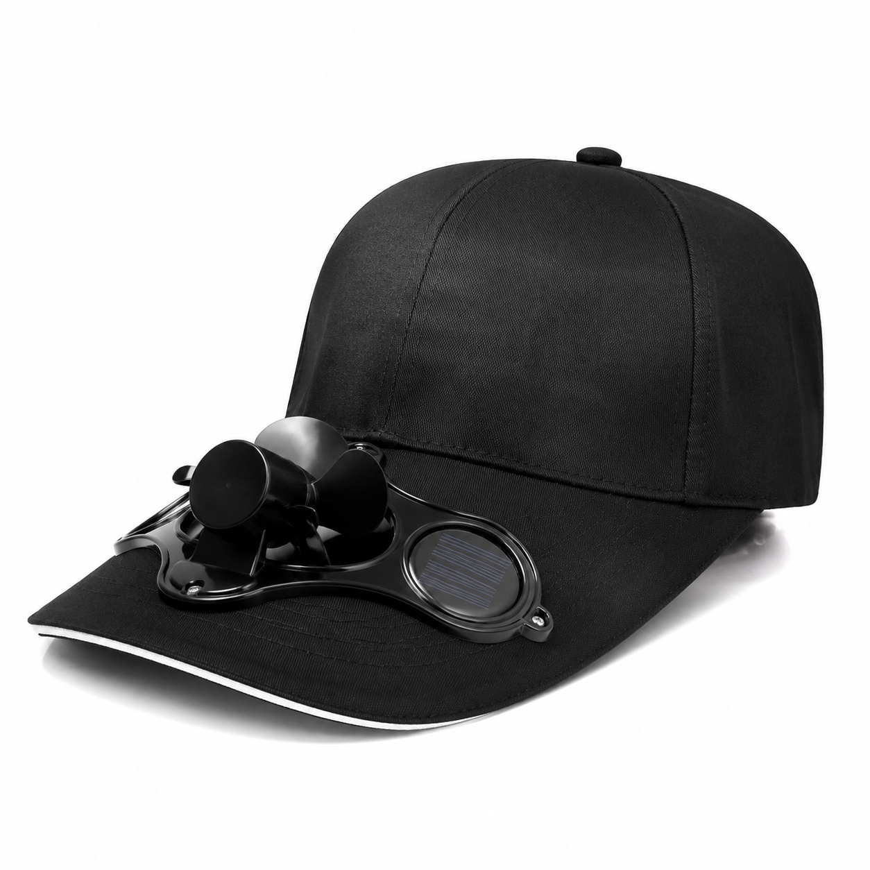 Solar Powered Cooling Fan Baseball Cap