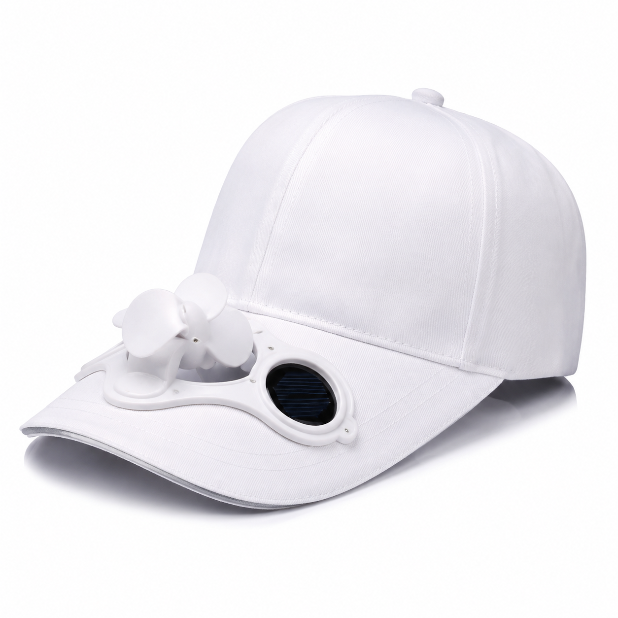 Solar Powered Cooling Fan Baseball Cap