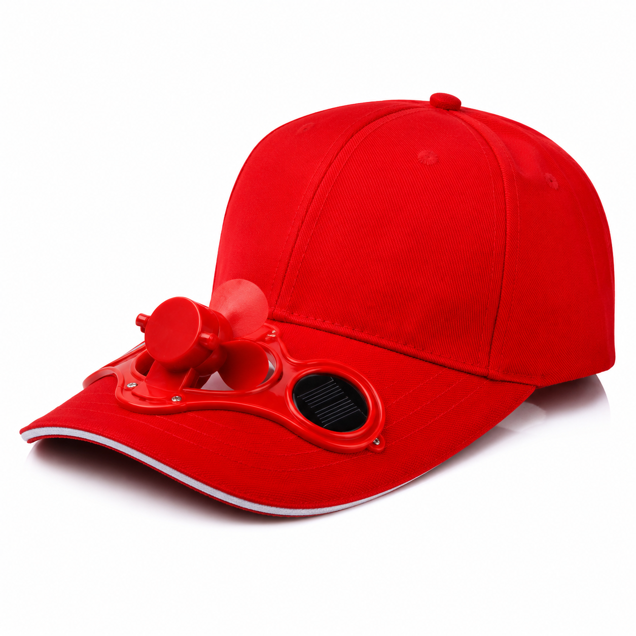 Solar Powered Cooling Fan Baseball Cap