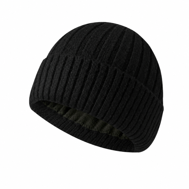 Solid Color Velvet Knit Winter Beanie Hat