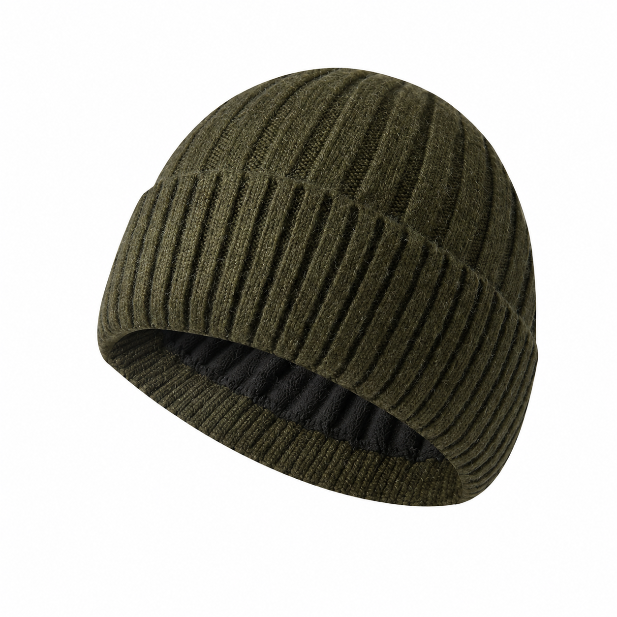 Solid Color Velvet Knit Winter Beanie Hat