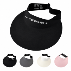 Sport Wide Brim Visor Cap - Adjustable Sun Protection Hat
