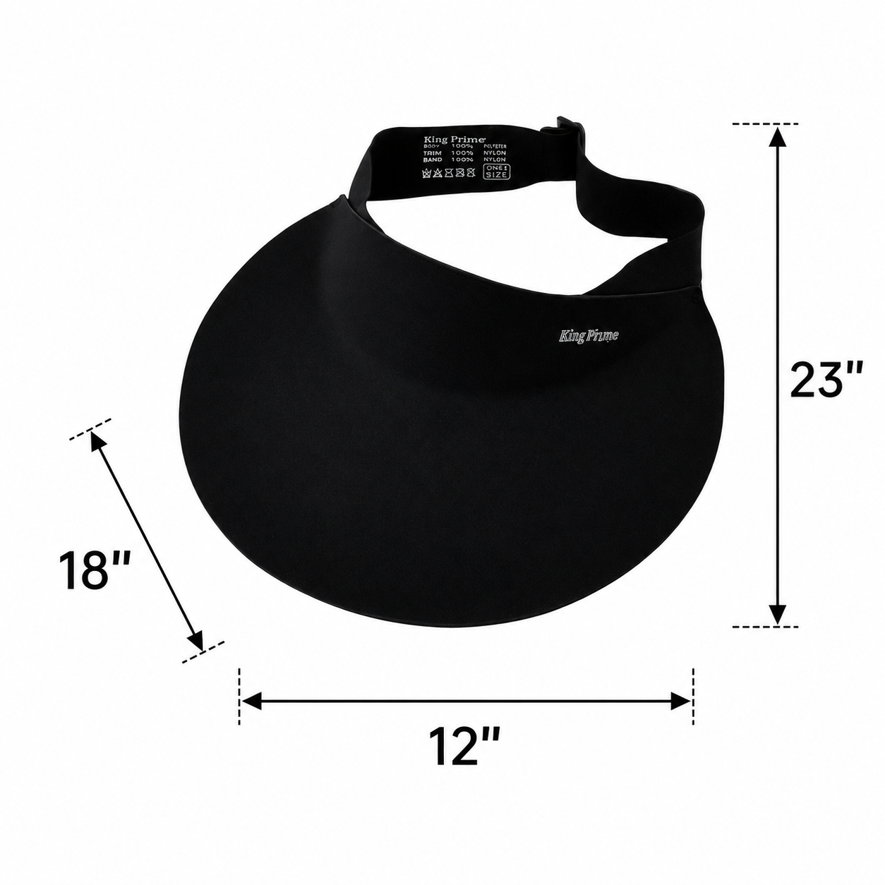 Sport Wide Brim Visor Cap - Adjustable Sun Protection Hat