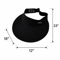Sport Wide Brim Visor Cap - Adjustable Sun Protection Hat