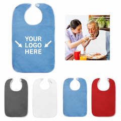 Stain-Resistant Senior Care Bib Saliva Protection Towel
