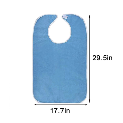 Stain-Resistant Senior Care Bib Saliva Protection Towel