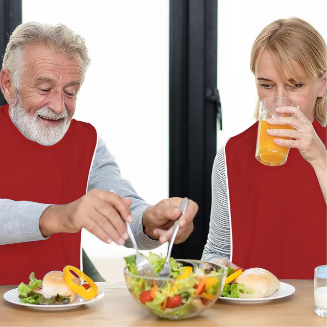 Stain-Resistant Senior Care Bib Saliva Protection Towel