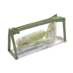Transparent Triangular Zipper Pencil Case