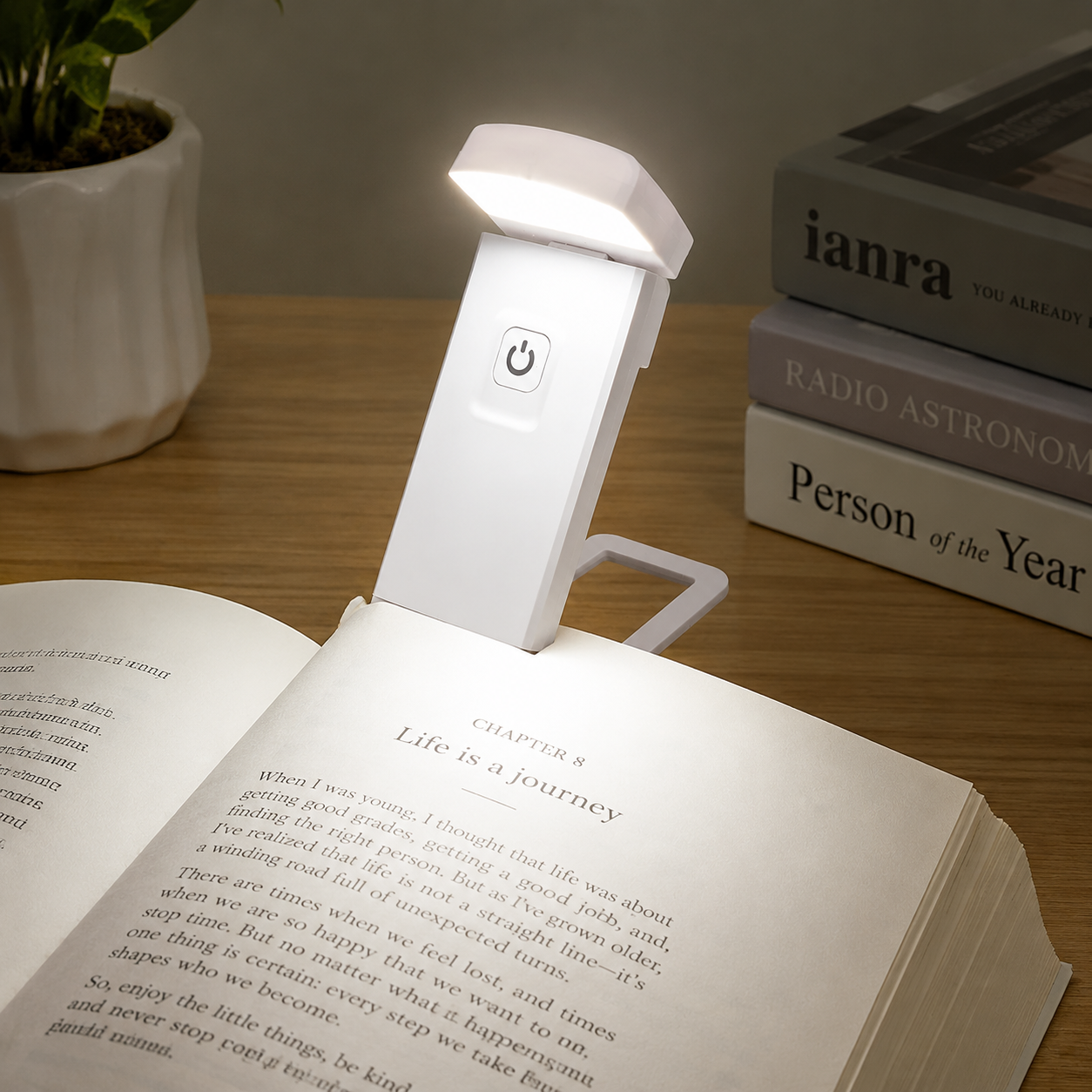 USB Rechargeable Adjustable Book Reading Clip Light