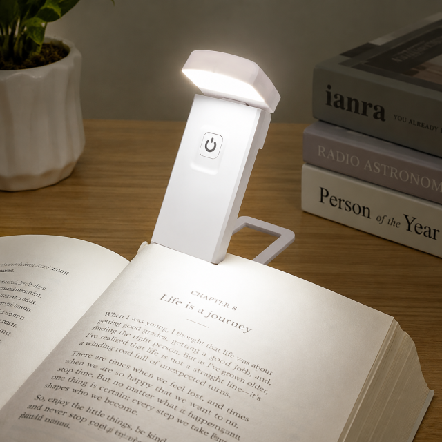 USB Rechargeable Adjustable Book Reading Clip Light