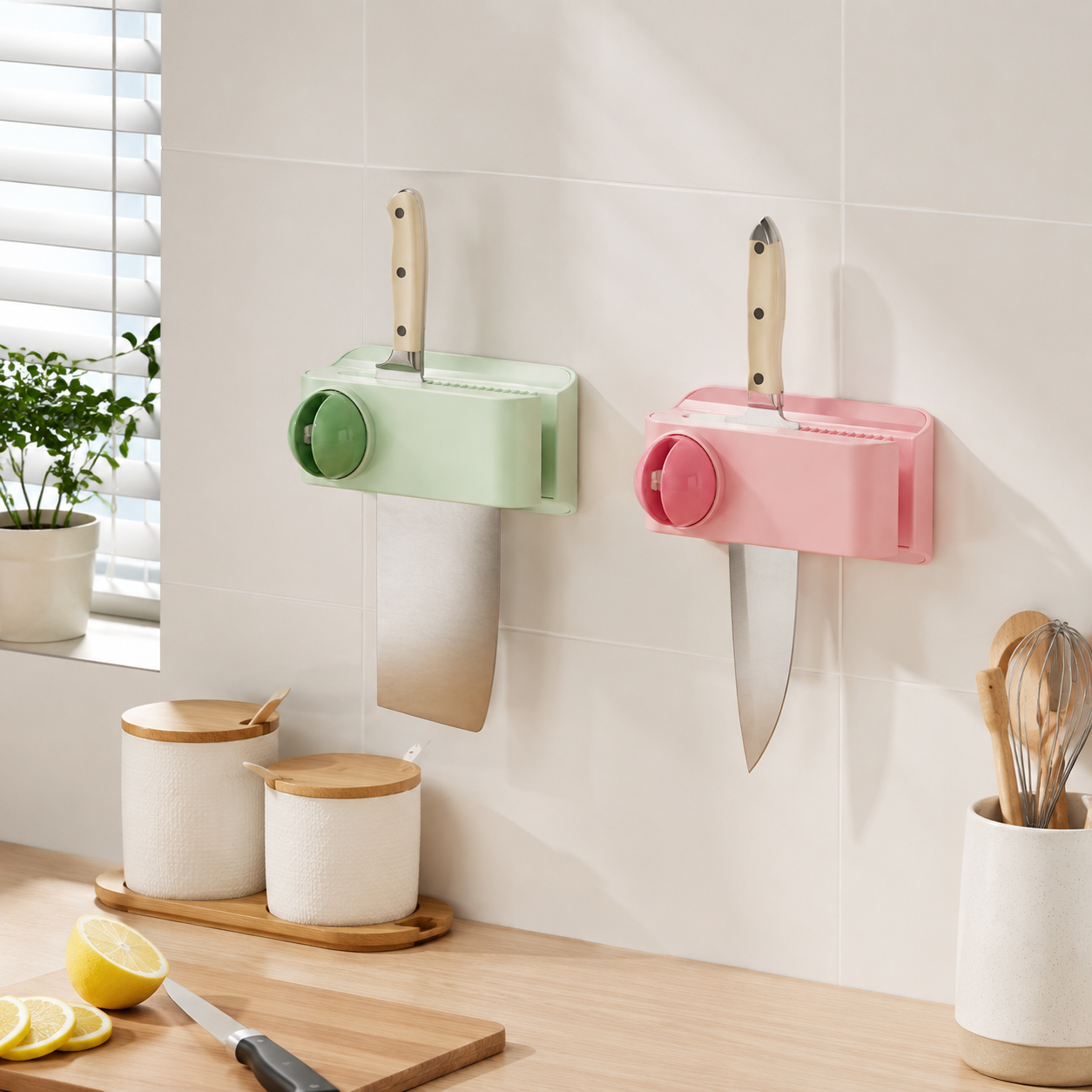 Wall Mounted Kitchen Cutter Storage Holder