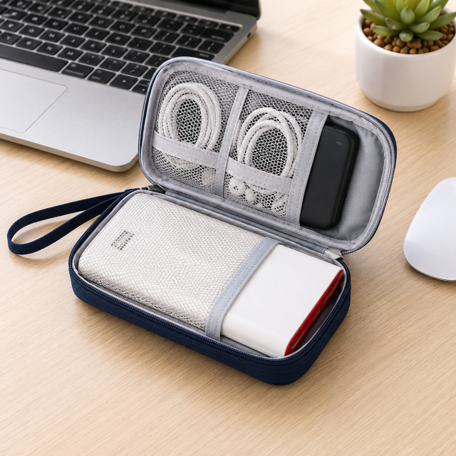 Waterproof Jacquard Digital Accessory Organizer Pouch