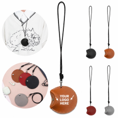 Waterproof PU Leather Hanging Earphone Storage Case