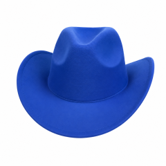 Western Felt Cowboy Hat - Wide Brim Sun Protection Hat