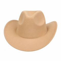 Western Felt Cowboy Hat - Wide Brim Sun Protection Hat