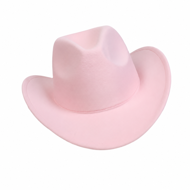 Western Felt Cowboy Hat - Wide Brim Sun Protection Hat