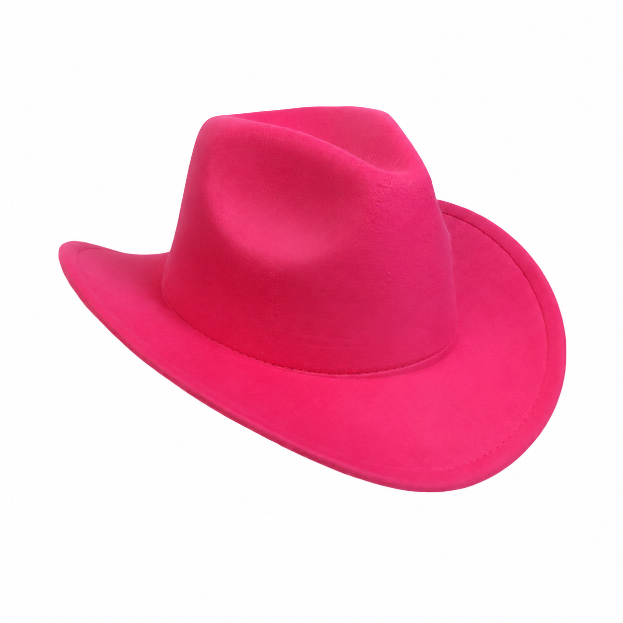 Western Felt Cowboy Hat - Wide Brim Sun Protection Hat