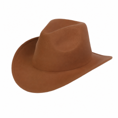 Western Felt Cowboy Hat - Wide Brim Sun Protection Hat