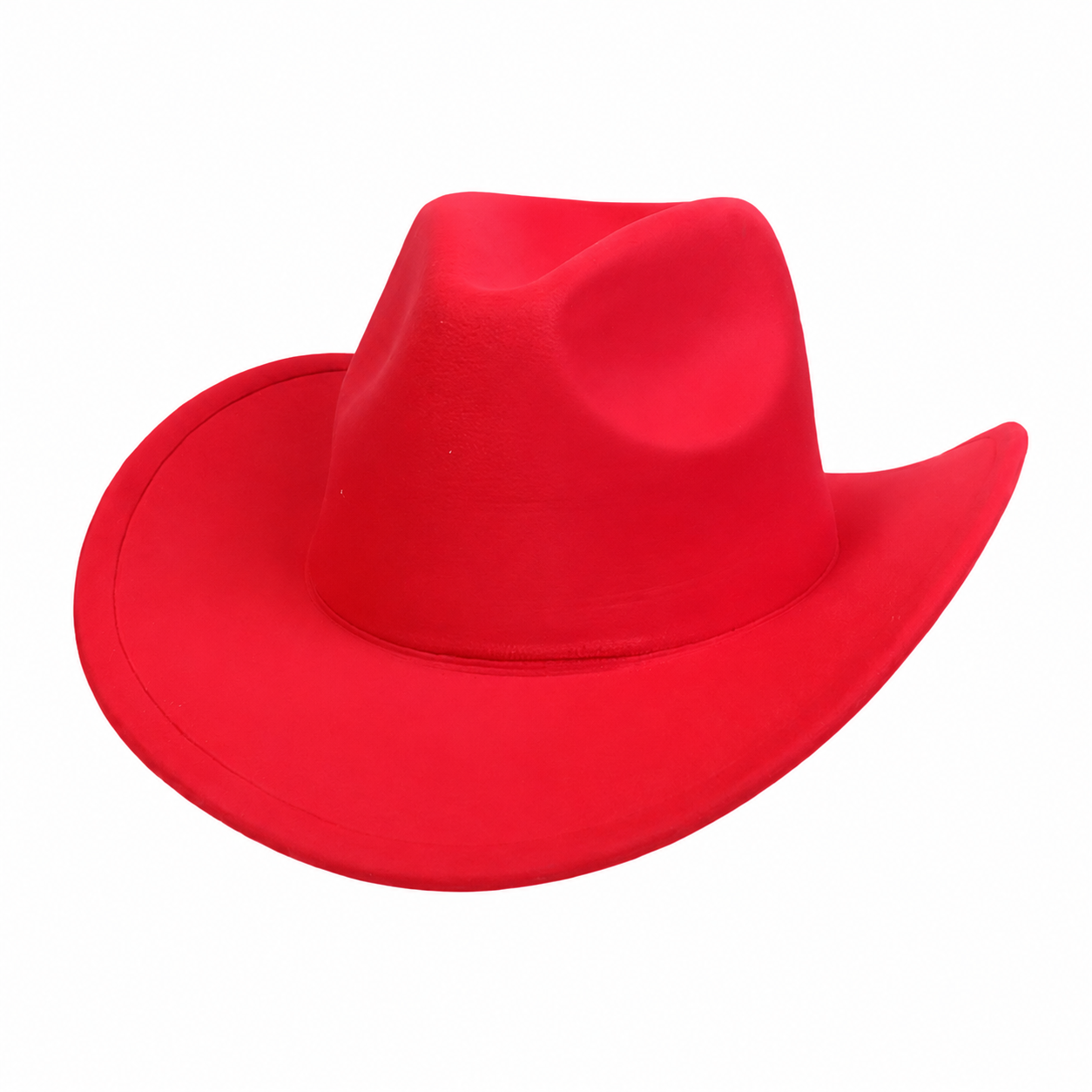 Western Felt Cowboy Hat - Wide Brim Sun Protection Hat