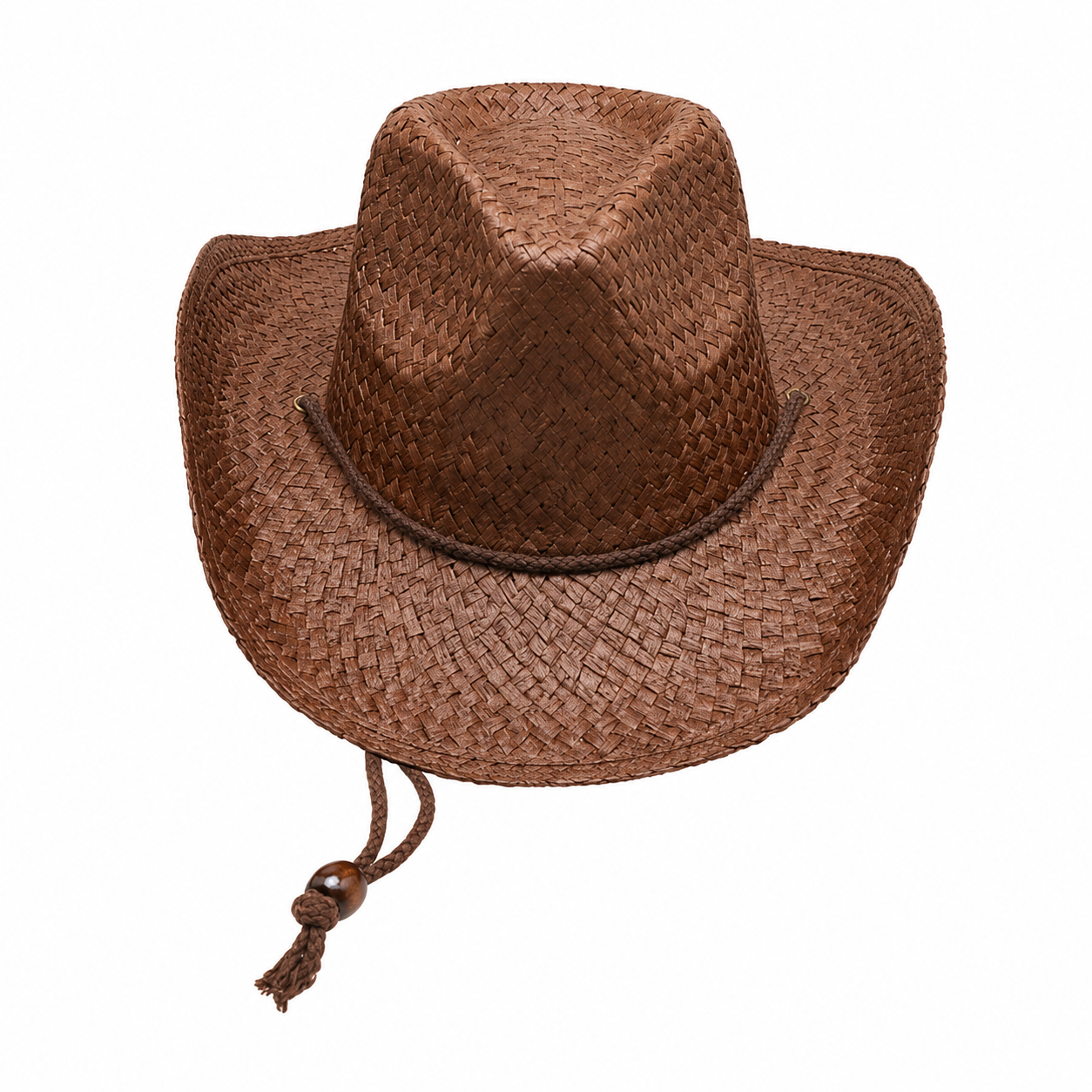 Western Straw Cowboy Hat - Wide Brim Sun Protection Hat