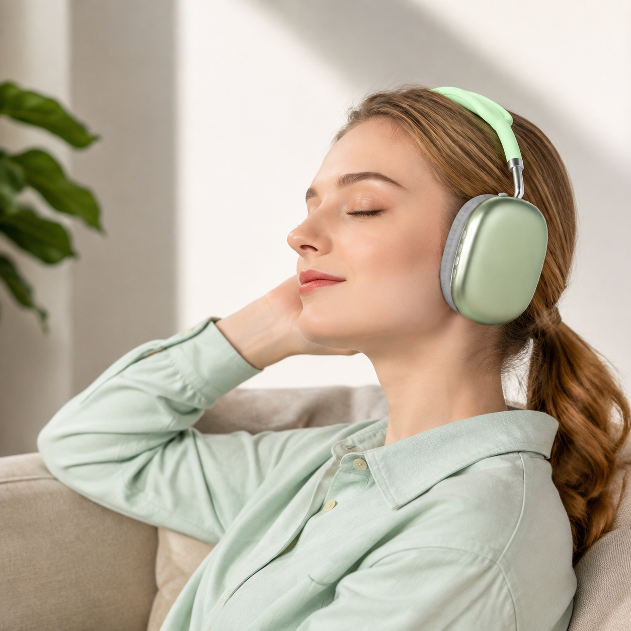 Wireless Bluetooth Headset With Noise Cancelling Microphone And Ear Hook Design