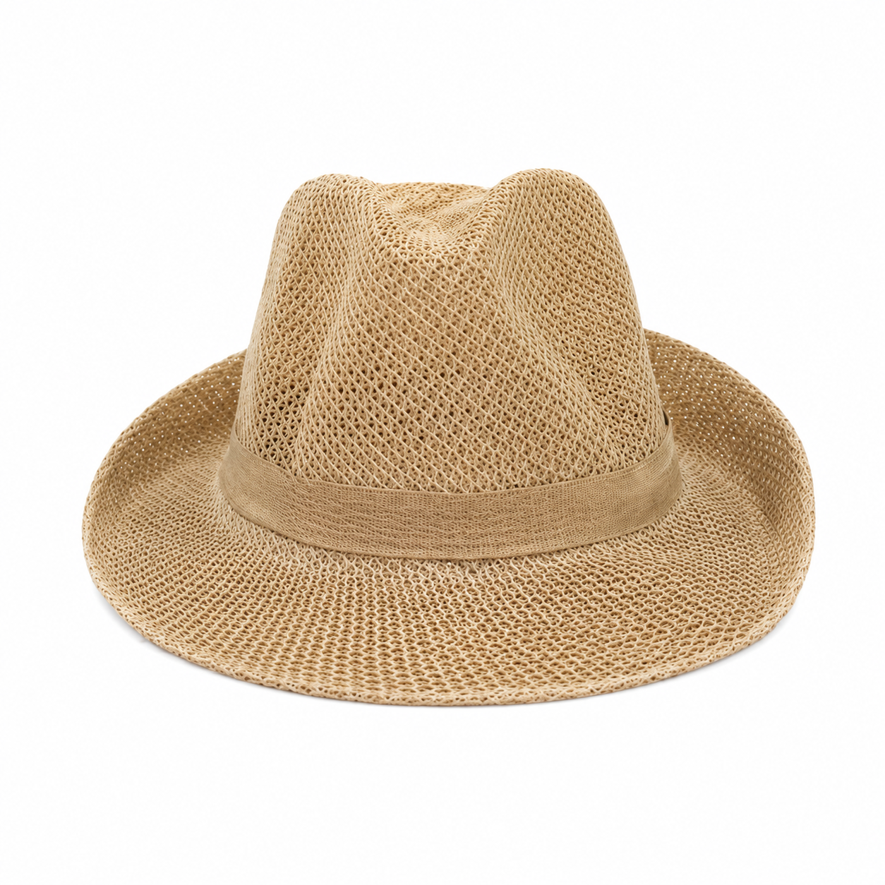 Women Straw Sun Hat with Bow Ribbon - Wide Brim Beach Hat