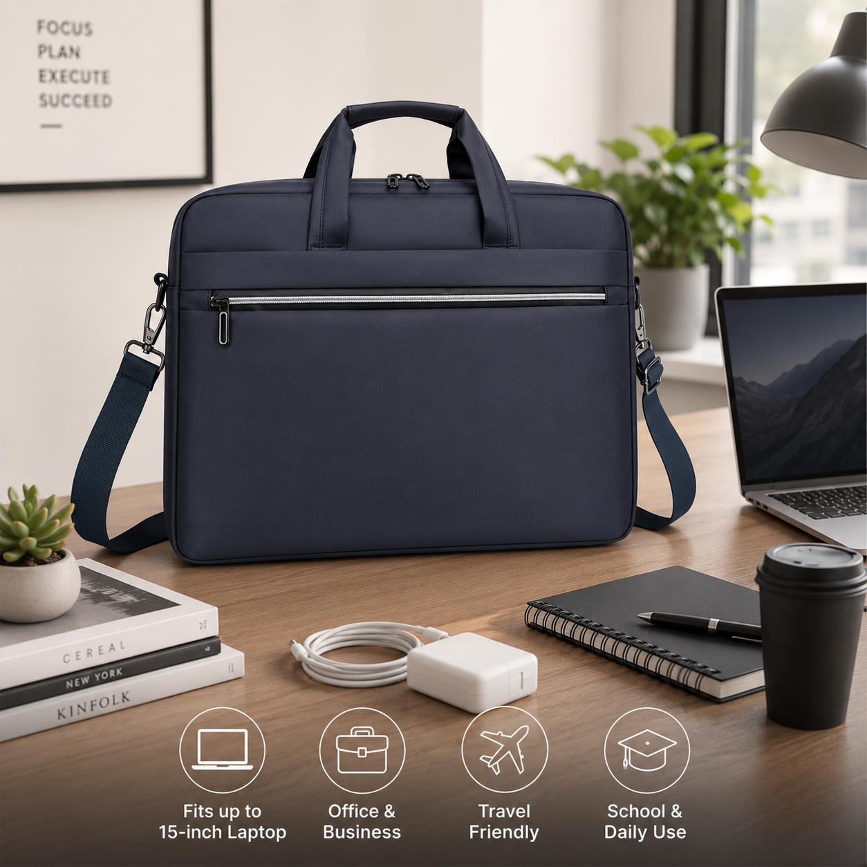 15 Inch Padded Laptop Shoulder Bag