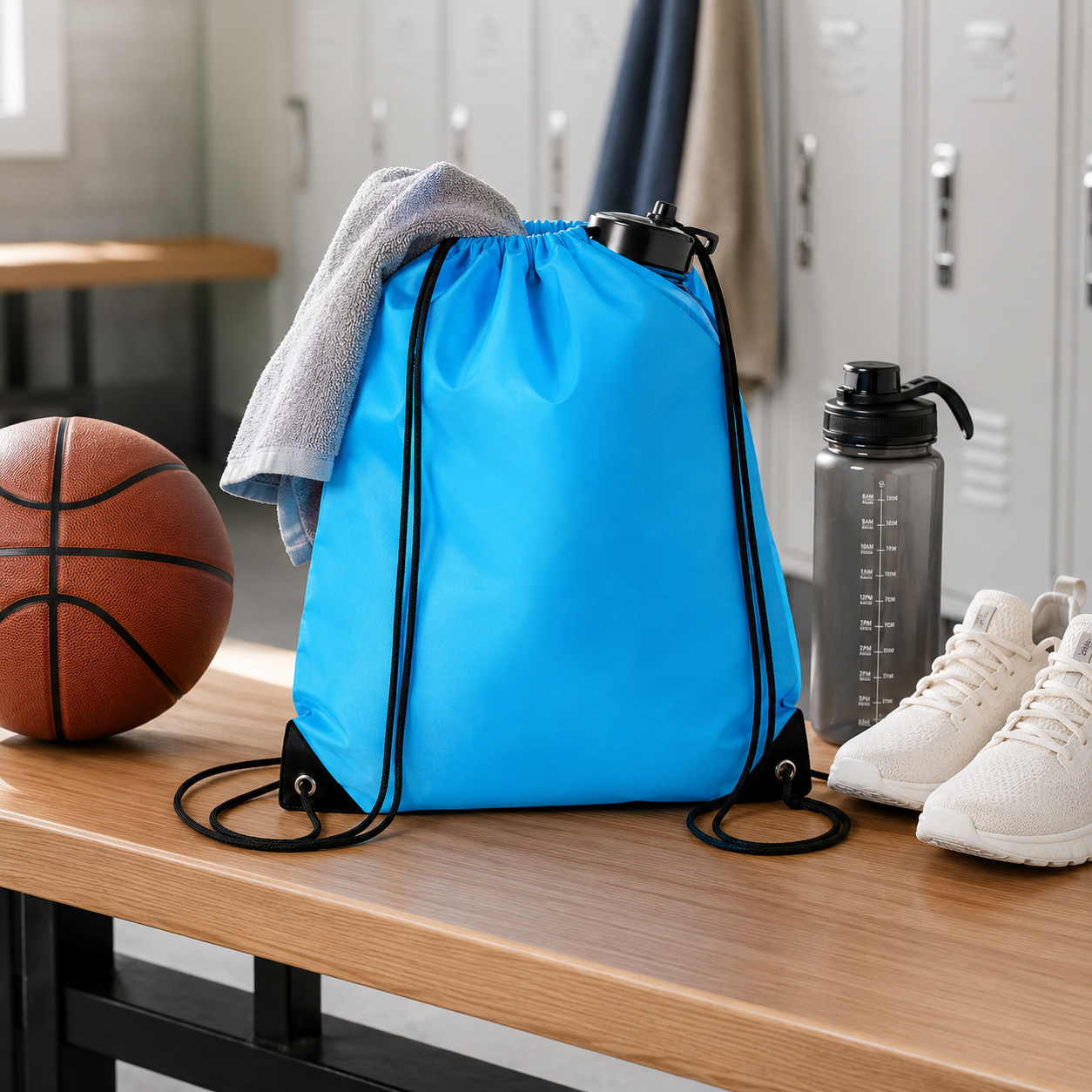 210D Polyester Drawstring Backpack