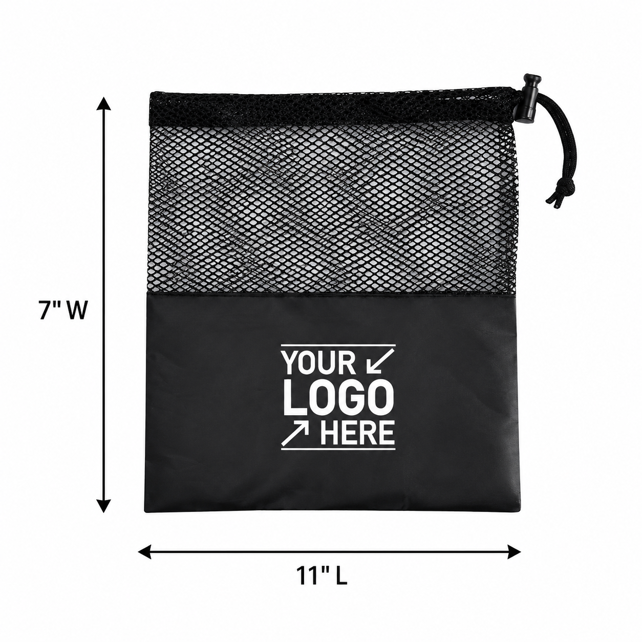 210D Polyester Mesh Golf Drawstring Bag For Ball Storage